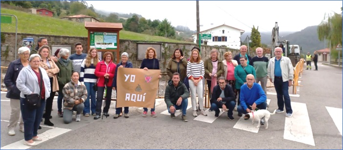 Los vecinos congregados el 30 de septiembre.