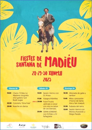 Cartel fiestas de Madiu 2023